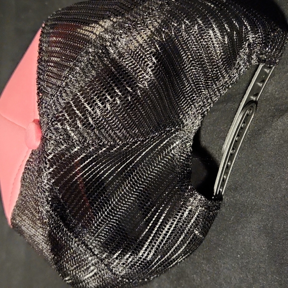 Chrome and Ink Hat Trucker Style with Snapback Adjustable Hot Pink Black - Picture 2 of 6